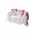 thumbnail image 2 of Pink Couch Cover for Dogs, Summer Botanical Leaves Watercolor Washable Sofa Covers Slipcover for Pets Dogs Futon Cover, Couch Recliner Covers, Oversized Chair Slipcover 71"x91", 2 of 9