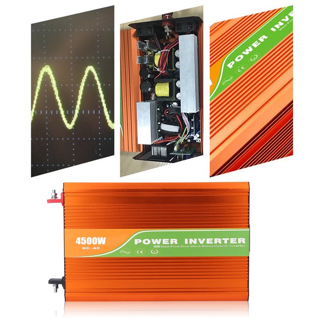 Inversor DCAC, inversor puro de alta frecuencia de 4500 W, inversor de potencia de onda sinusoidal, materiales ecológicos Jadeshay A
