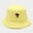 Yellow, variant on Dyfzdhu Bucket Hats Unisex Adult Women Men Rose Print Fisherman Hat Sunscreen Outdoors Flower Cap