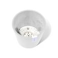 thumbnail image 2 of Ecopots 8” x 8” Round Pure White Plastic Planter with Drainage Hole, 2 of 4