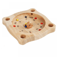 thumbnail image 1 of Tyrolean roulette Spinning top game Skill game Board game Wooden board game, 1 of 5