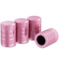 thumbnail image 1 of Tapones para válvulas de neumáticos CKAuto, aluminio anodizado rosa, 4 unidades, 1 of 6