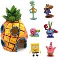 thumbnail image 1 of Juego de 7 adornos para acuario ZHAOCHENG Bob Esponja Resina, 1 of 5