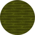 thumbnail image 1 of Ahgly Company Tapis d'Intérieur Ronds de Style Transitionnel Lavables à la Machine, Vert Olive, 3 Pieds Rond, 1 of 7