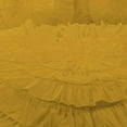 thumbnail image 3 of D.N.G. BEDDINGS 5 Piece 100% Egyptian Cotton Circle Ruffle Comforter Set, 550 GSM Filled Microfiber - Full/Queen Size, Golden Color - 800 Thread Count, 3 of 5