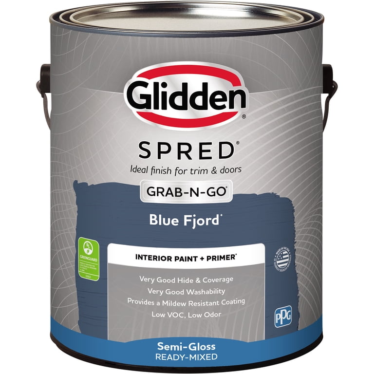 Glidden Spred Grab-N-Go Blue Fjord / Blue, Semi-Gloss Interior