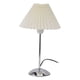 thumbnail image 5 of Lámpara de mesa LED, mesita de noche de metal, lámpara de noche de 3 colores con pantalla plisada de tela para dormitorio, sala de estar, 5 of 10