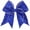 Blue, variant on 7" Glitter Large Hair Bow Clips for Girls Cheerleader Sequin Hair Bows for Cheerleading Teens Girls Softball Cheerleader Outfit