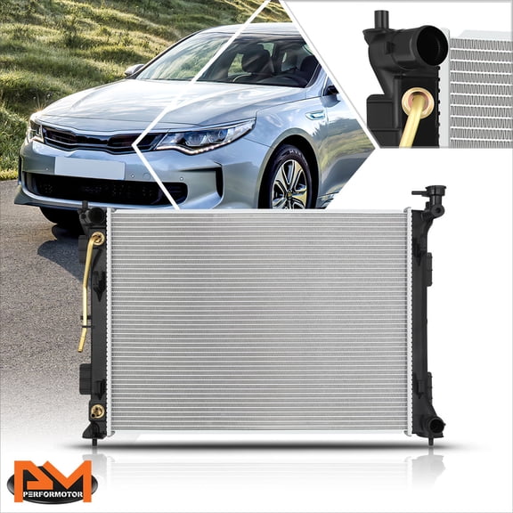 PM PERFORMOTOR Aluminum OE Style Cooling Radiator for 16-20 Optima 2.4L Non-Hybrid AT DPI-13603
