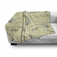 thumbnail image 3 of Sea Animals Soft Flannel Fleece Blanket, Sketch of Dolphins with Colorful Butterfly Ornamentals Ocean Life Illustration, Cozy Plush for Indoor and Outdoor Use, 70" x 90", Multicolor, by Ambesonne, 3 of 6