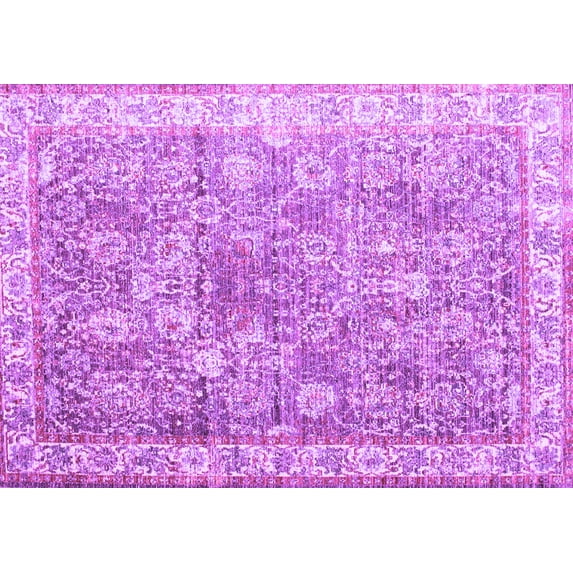 Ahgly Company Indoor Rectangle Persian Purple Traditional Area Rugs, 8' x 10'