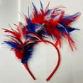 thumbnail image 2 of Diadema de plumas para fiestas, festivales, espectáculos, festivales, carnavales, joyas, 2 of 5
