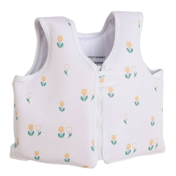 FLhrweasw Traje Baño para Bebé Chaleco Flotabilidad Chaqueta Flotador Natación (Floret)