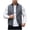Dark Gray, variant on Mens Classic Fleece Lined Vest Stand Collar Zip Pocket Warm Casual Sleeveless Tops Padded Breathable Soft Relaxed Fit Outerwear