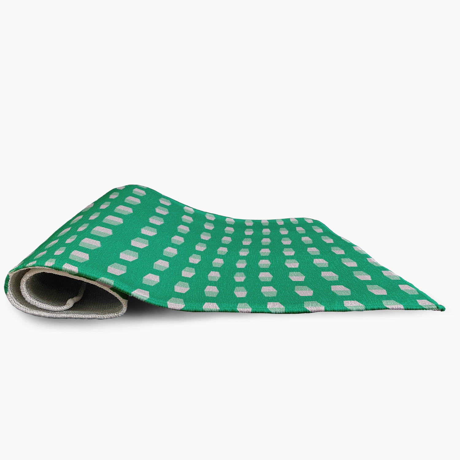 Simply Daisy 5' x 7' Kelly Green Bowling Pins Indoor/outdoor Rug