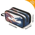 thumbnail image 3 of ALAZA Dragon in Fire Pencil Case Bag 3 Compartment Pen Pouch Large Storage Holder Box Organizer, 3 of 8