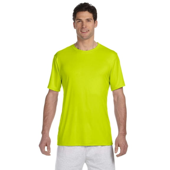 Hanes - Cool DRI Performance T-Shirt - 4820, Safety Green, S, Pack Of 2, Hanes Mens T-Shirts