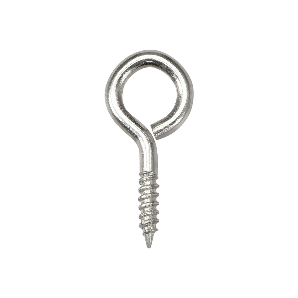1.2" Small Screw Eye Hooks Self Tapping Screws Carbon Steel Screwin