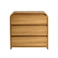 thumbnail image 3 of Better Homes & Gardens Juliet 3 Drawer Nightstand with USB, Light Honey, 3 of 9