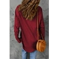 thumbnail image 3 of a.Jesdani Rouge Vif Manches Longues Col Rond - Chic Quotidien, 3 of 8