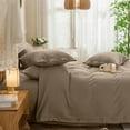 thumbnail image 2 of 600-Thread Count 100% Egyptian Cotton 3-PCs Light Weight Duvet Cover Set , ( Coconut Button Closure & Corner Ties ) - Extra Large King Size ( 120" x 136" ) Inches, (Taupe), 2 of 2