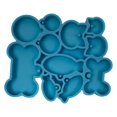 thumbnail image 1 of Juego de moldes de silicona para etiquetas de perros y gatos, colgantes con forma de pez óseo, molde de fundición de resina epoxi para herramientas de Sunnimix Molde de silicona, 1 of 7