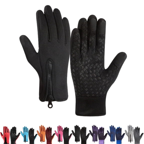 Waterproof Thermal Touch Screen Windproof Bike Gloves for Winter Use