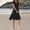 Black, variant on Juniors Short Sleeve Midi Dresses Summer Polka Point Sundress A-Line,Party Ice Silk V-Neck Lightweight Dress for Women Beach