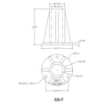 thumbnail image 2 of Saftron 6" Surface Mount Base for 1.9" OD Swimming Pool Ladder/Rail, White, 2 of 3