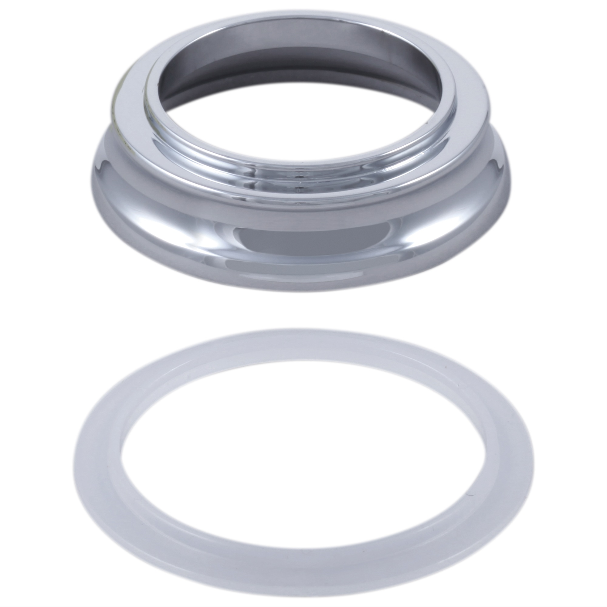 Delta Cassidy Escutcheon w/ Gasket 1 Hole Bathroom Chrome