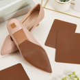 thumbnail image 3 of 1 Set 4Pcs Shoe Sole Repair Silicone Sole Replacement Self-adhesive Anti-Slip Shoe Bottom Pads Rectangle Camel 149x98x1mm, 3 of 7