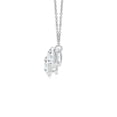 thumbnail image 2 of ANGARA Natural Three Stone Bezel-Set Diamond Pendant in 14K White Gold for Women (Size-4.2mm| Color-G| Clarity-VS2) | April Birthstone, Anniversary, Jewelry Gift for Women | Natural Diamond Necklace, 2 of 8