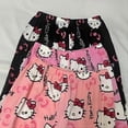 thumbnail image 5 of Pantalones de pijama de dibujos animados para mujer, pantalones largos holgados de verano con aire acondicionado, pantalones para caminar en casa, varios colores, 5 of 5
