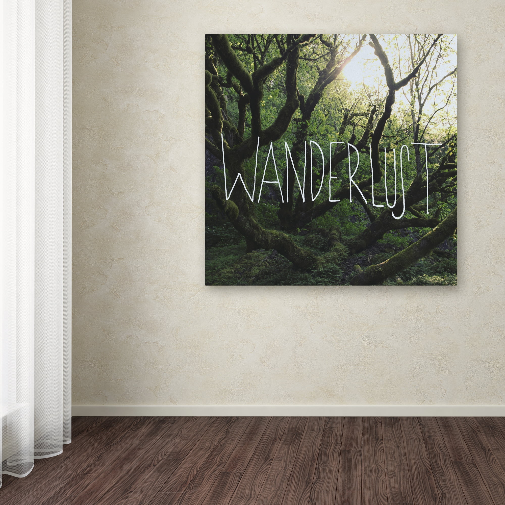 Trademark Fine Art "Wanderlust" Canvas Art by Leah Flores