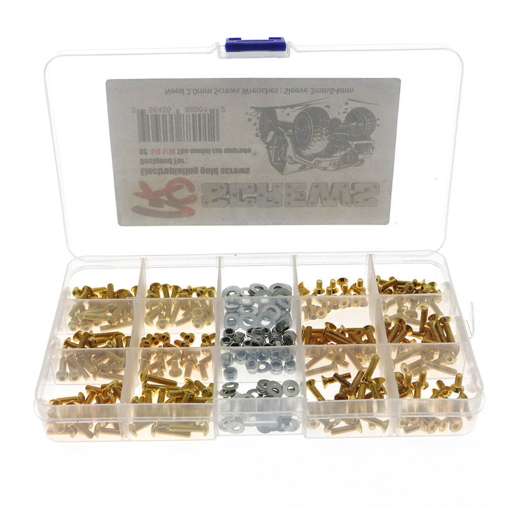 Details about   For Axial SCX10 TRAXXAS TRX4 HSP94111 1/10 1/8 RC Car Gold Screws Spare Part 