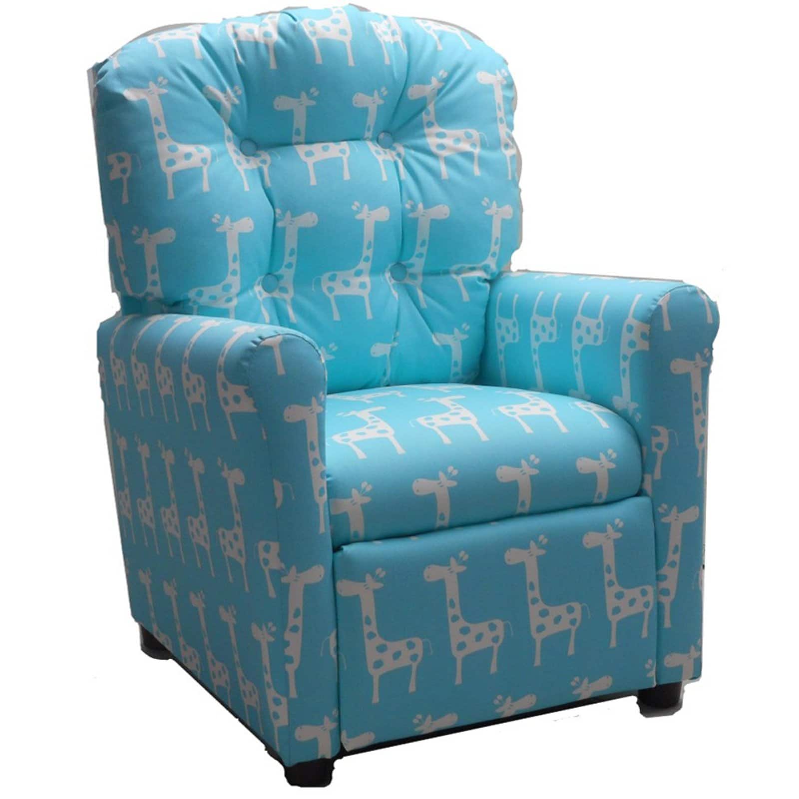 Brazil Furniture Stretch 4Button Back Child Recliner