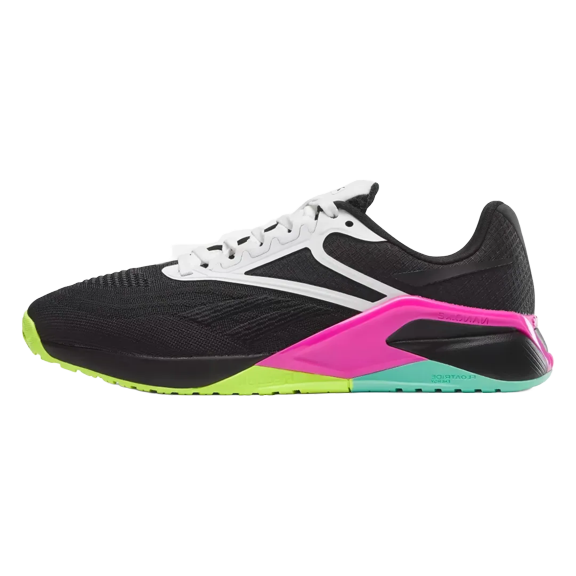 REEBOK WOMENS Nano X2 Womens "Black Laser Lime Pink" IF8833 IF8833 from Stadium Goods