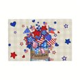 thumbnail image 3 of 4th of July Placemats Set of 4 Washable Stars Patriotic America Memorial Day Linen Table Mats 12 x 18 Inch Heat Resistant Place Mats Non-Slip Placemats for Dining Kitchen Dining Table Party Decor, 3 of 5