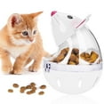 Cat Food Ball Slow Feed Mice Tumbler Shaped Pet Treat Ball Cat Food Toy