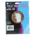 thumbnail image 2 of Lot of 2 Toilet Roll Holder With Lid Stainless Steel Bathroom Tissue Cover, 2 of 4