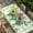 Green LightGreen, variant on St. Patrick's Day Table Cloths for 8 Foot Rectangle Tables, Green Shamrocks Truck Plants Retro Beige Patio Waterproof Elastic Fitted Tablecloths, Washable Rectangular Table Cover for Camping