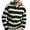 Black, variant on MELDVDIB Mens Zip-Up Hoodies Striped Printed Long Sleeve Coats Outdoor Fashion Causal Travel Hooded Jackets Lounge Outfit with Pockets Black L