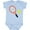 AE-Light Blue, variant on Inktastic Tennis Racket and Ball Boys or Girls Baby Bodysuit