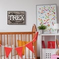 thumbnail image 2 of Daphne Polselli T-Rex Bone Typography Large Dinosaur Skull 20 in x 16 in Framed Painting Art Prints, by Stupell Home Décor, 2 of 3