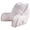 Pale Pink, variant on Art Velvet Assembly Needed DIY Backrest Reading Bed Rest Pillow with Arms and Pockets for Sitting in Bed Couch Sofa, Removable Cover and Filling Seprated, 20" x 18" x17", Cream
