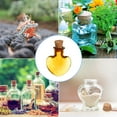 thumbnail image 5 of Uxcell 10 Pcs Mini Glass Bottles Pendants, 0.01oz/0.5ml Heart Shaped Small Glass Jars with Cork Stoppers Wishing Bottles for DIY Crafts Party Wedding Decor Favors, Champagne, 5 of 6