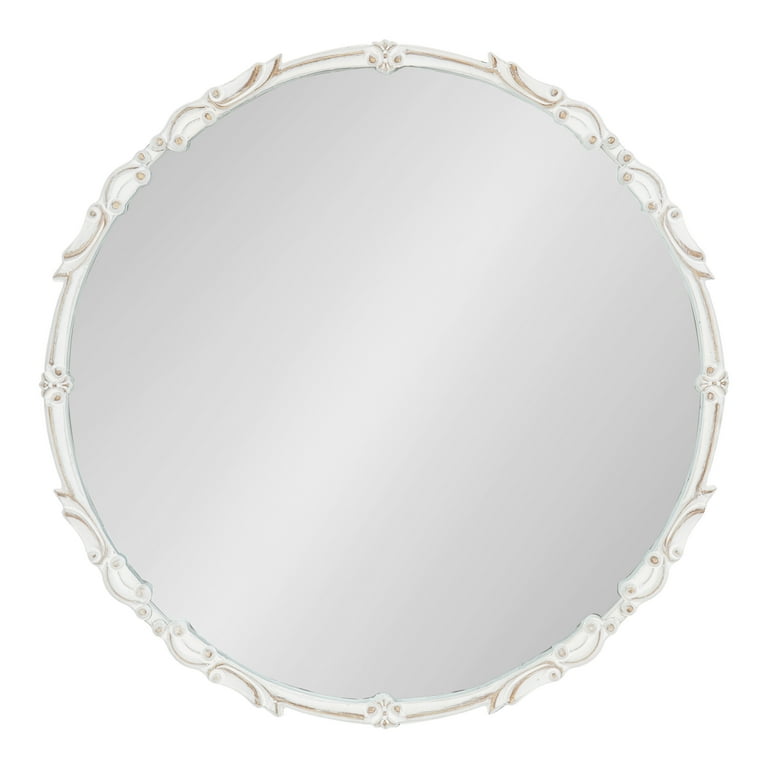 Modern Oval White Plastic Mirror by Carrara & Matta, 1980s