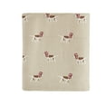 thumbnail image 6 of Woolrich Cotton Flannel Tan Dogs 4 Piece Sheet Set, Full, 6 of 10