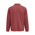 thumbnail image 4 of Men's Corduroy Polo Shirt Long Sleeve Striped Pockets Vintage Golf Top Business Casual Golf Shirt, 4 of 6