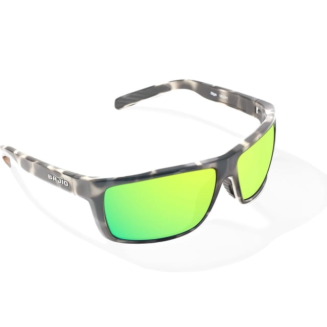 Gafas de sol Bajío Sigs polarizadas Ivory Rock con lente verde espejo